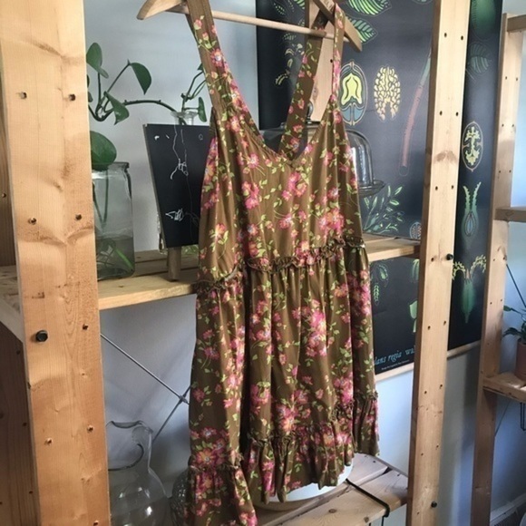 Matilda Jane Brown Floral Print On A Whim Tank Top Ruffle Hem Medium - Picture 4 of 11